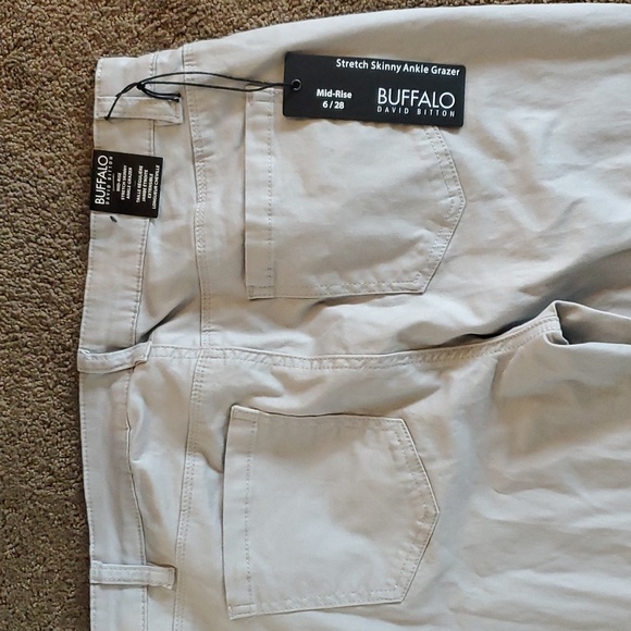 BUFFALO David Bitton DAILY Mid Rise Skinny Ankle Grazer Jeans Pants Size 6/28 NW - Picture 4 of 4